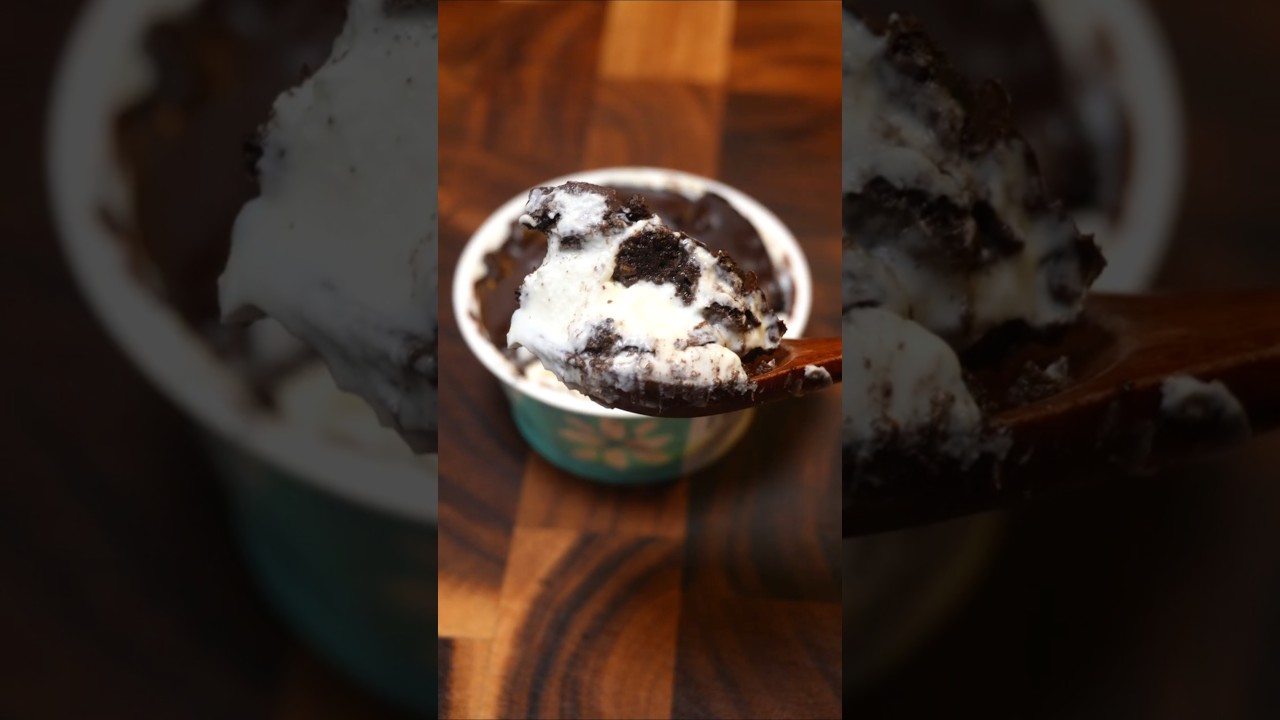 💥 ASMR Magic Chocolate Shell! Oreo Greek Yogurt in 10 Mins! (Low Calorie)