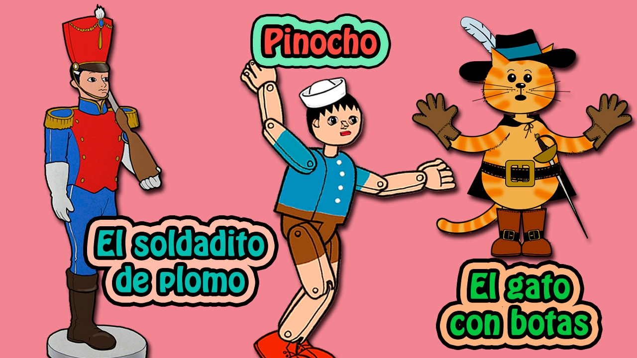 El gato con botas, pinocho y el soldaditos de plomo, video infantil en español