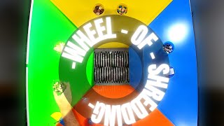 Shredder Vs Wheel Of Fortune - M&M Shredder Game Show - Satisfying Video Compilation