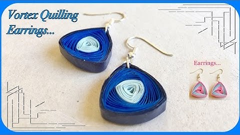 Vortex Quilling Earrings / Vortex Coil / Quilling Design | Priti Sharma