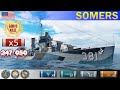 ✔ Враг не пройдет! Эсминец "Somers" X уровень США | [ WoWS ] World of WarShips REPLAYS