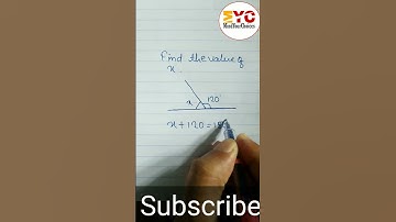 Supplementary Angle | Find the value of x #shorts #mathtricks @tecmath