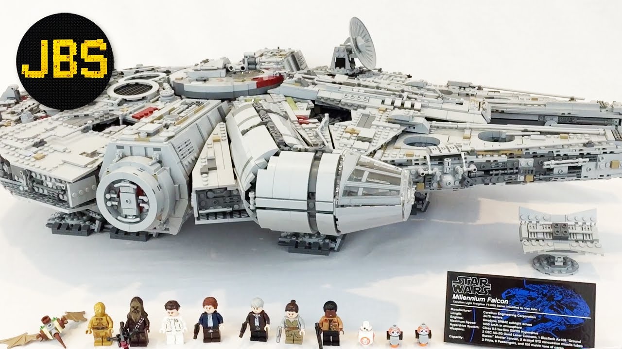 millennium falcon lego youtube