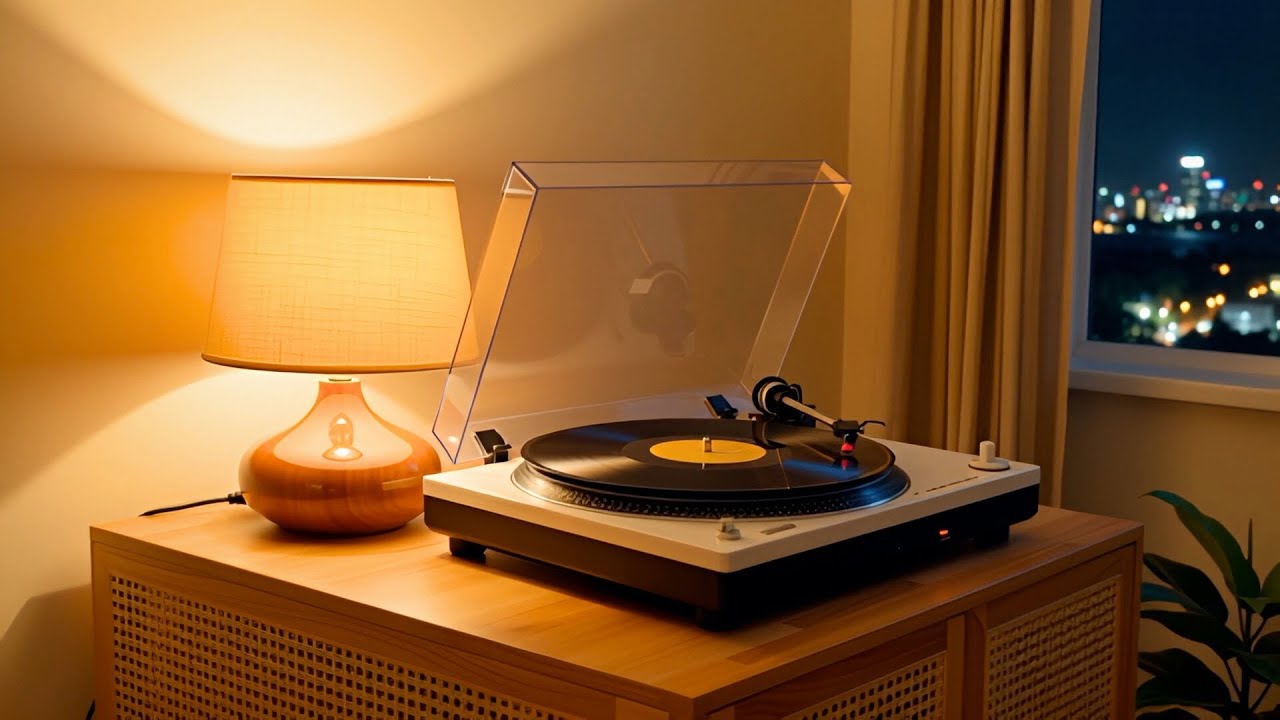Manila Vinyl Record Player Ambience for Relaxing & Late Night Focus 1 Hour