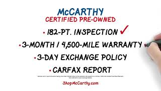 CERTIFIED Pre-Owned Vehicles | McCarthy Honda