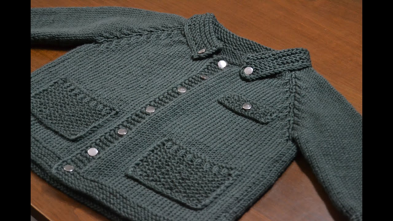 Reglan Kollu Bebek Hırkası Nasıl Örülür? (Reglan Kol, İlik Açma, Yaka Kesimi)