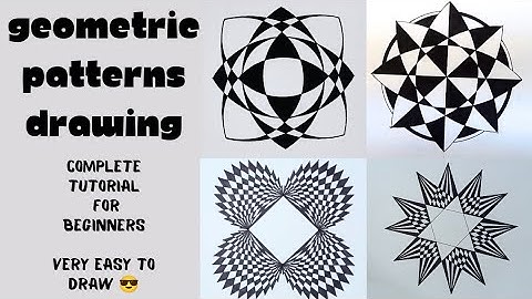 4 Stunning Geometric Drawing Tutorials in One Video – Easy 3D Art for Beginners