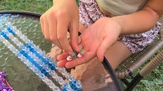 картинка: Как плести тюльпанчик из резиночек 🌷.