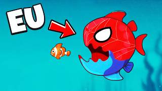 VIREI O MAIOR PEIXE SPIDER MAN E DEVOREI TUDO
