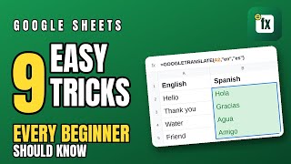 9 Google Sheets Tricks Every Beginner Should Know