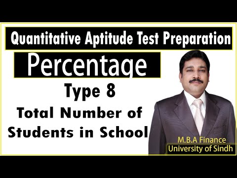 Percentage Problems Tricks And Shortcuts| School Based Percentage Problems| ARSLAN MBA
