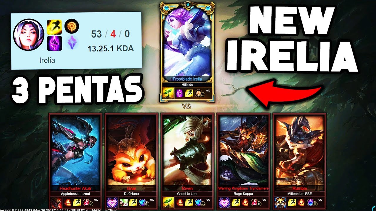 CHALLENGER 1v5 AGAINST 5 BRONZE WITH NEW IRELIA (50 KILLS + 3 PENTAS)