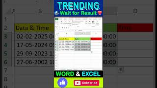 Date and Time Set in excel #exceltips #shorts #excel #exceltutorial घर बैठे EXTRA INCOME चाहिए