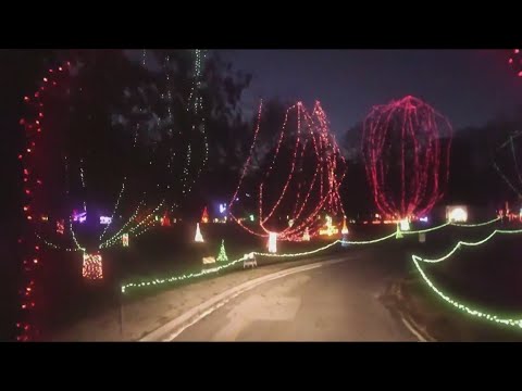 วีดีโอ: Winter Wonderland ที่ Tilles Park ใน St. Louis County