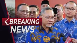 BREAKING NEWS - Ketum PAN Zulkifli Hasan Usai Bertemu Jokowi di Istana, Ada Apa?