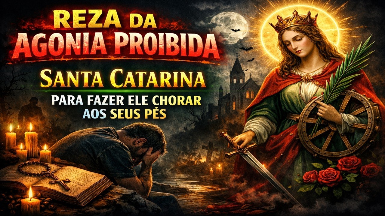REZA DA AGONIA PROIBIDA: SANTA CATARINA PARA FAZER ELE CHORAR AOS SEUS PÉS