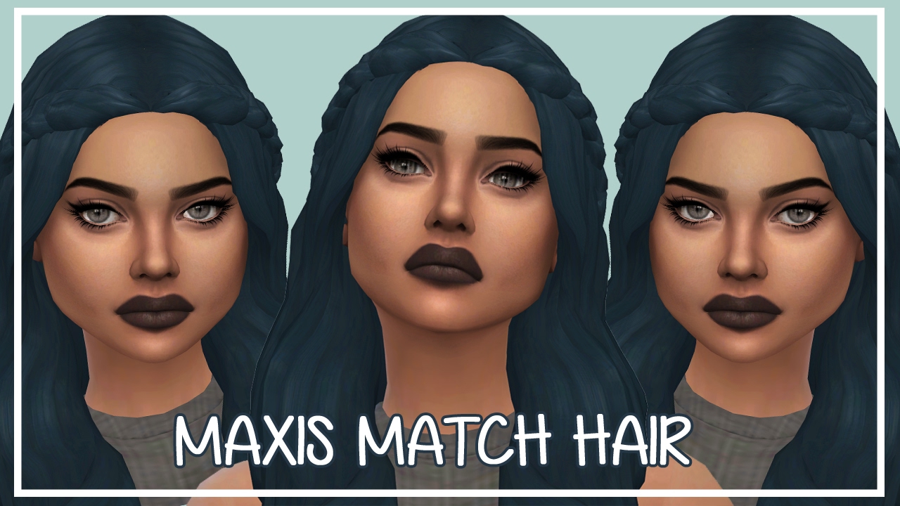 The Sims 4: MAXIS MATCH HAIR HAUL + CC LIST !!! - YouTube