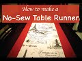 How To Make A Table Runner
