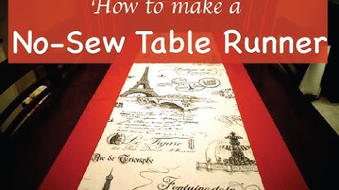 Easy No Sew Table Runner