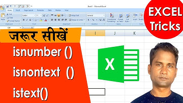 ISNUMBER function in excel | | How to Use ISNUMBER Function | ISNONTEXT Formula in Excel |