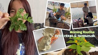 Morning Routine | Gardening and Zara Cooking Her Favorite Mushroom Sauce