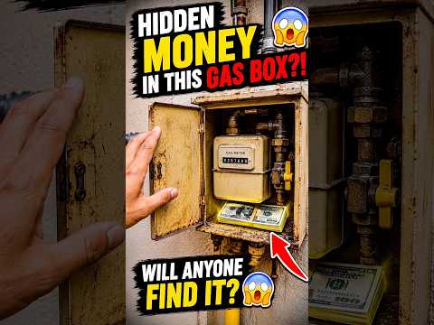 I Hid Money Inside a Gas Box 💸 (Will Anyone Find It)#youtubeshorts #money #shortvideo #cash #shorts