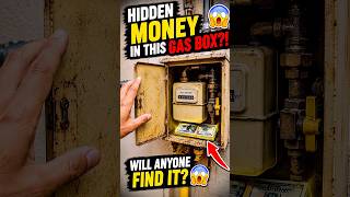 I Hid Money Inside a Gas Box 💸 (Will Anyone Find It)#youtubeshorts #money #shortvideo #cash #shorts