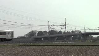 東北本線 配9145レ EF81-95+ゆうマニ+701系N105編成 東鷲宮-栗橋にて