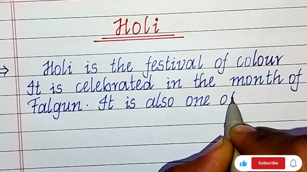 Holi Essay in English 