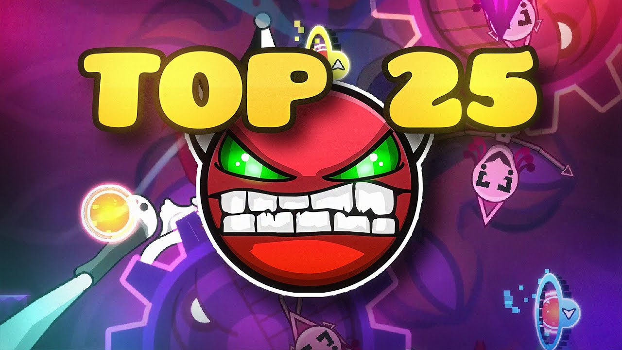 (2025) Top 25 Hardest Hard Demons in Geometry Dash - YouTube