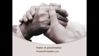 Caring For Aging PowerPoint Template by PoweredTemplate.com