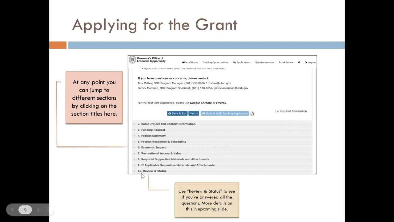How To Video   Using the Grant Portal   Utah Office of Outdoor Recreation