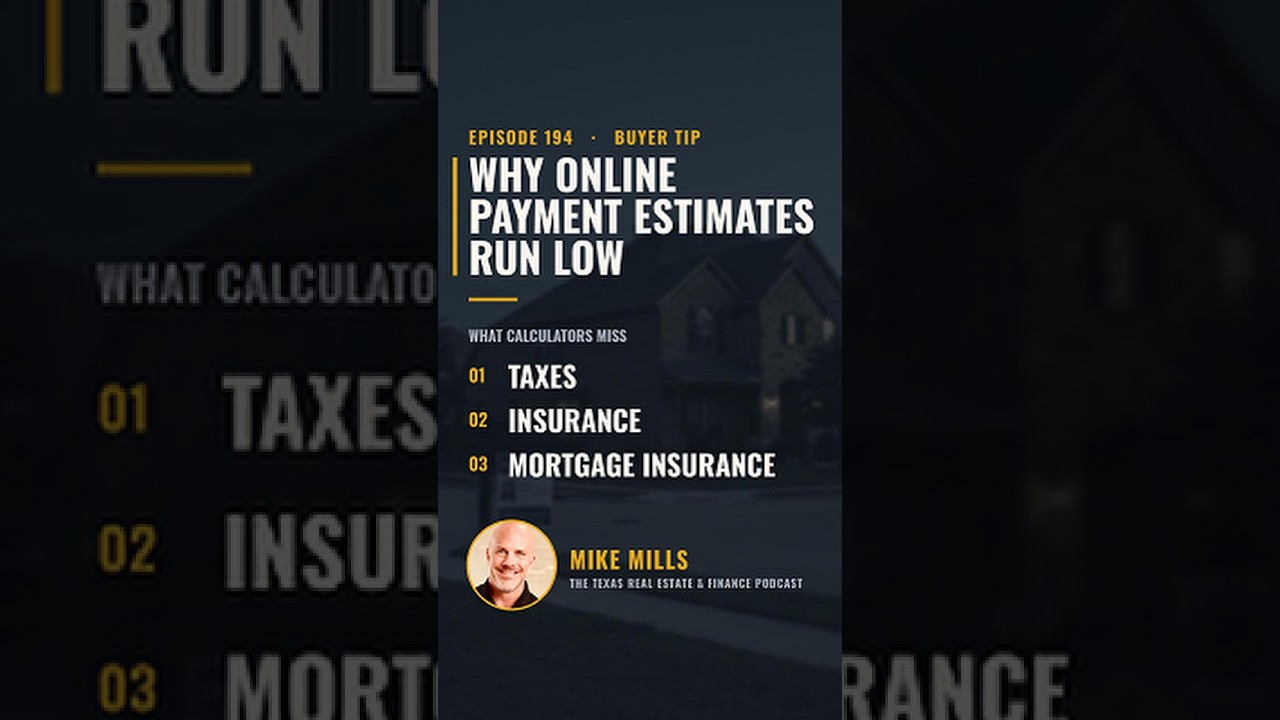 The Payment Surprise That Kills a Buyer's Dream House (Texas) #texasrealestate #realtortips