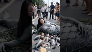 The mermaid went into the sea 😂 #Catsoftiktok #CatLovers #cat #cute #FunnyCats #catcartoon #fyp