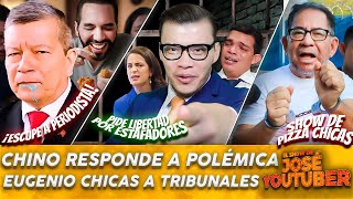 El Chino reacciona a escándalo del pollo - Eugenio Chicas arma zafarrancho en juzgados