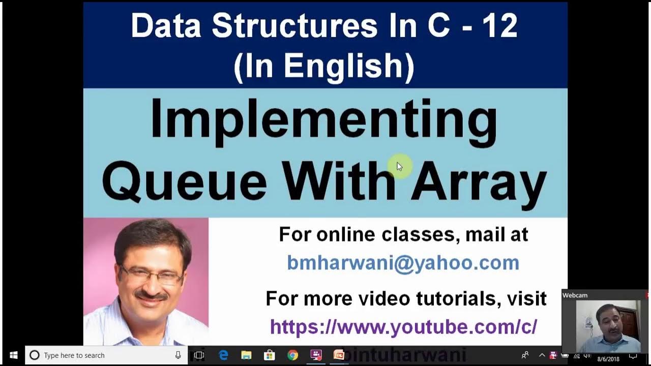 C Program to Implement Queue Using Array - YouTube