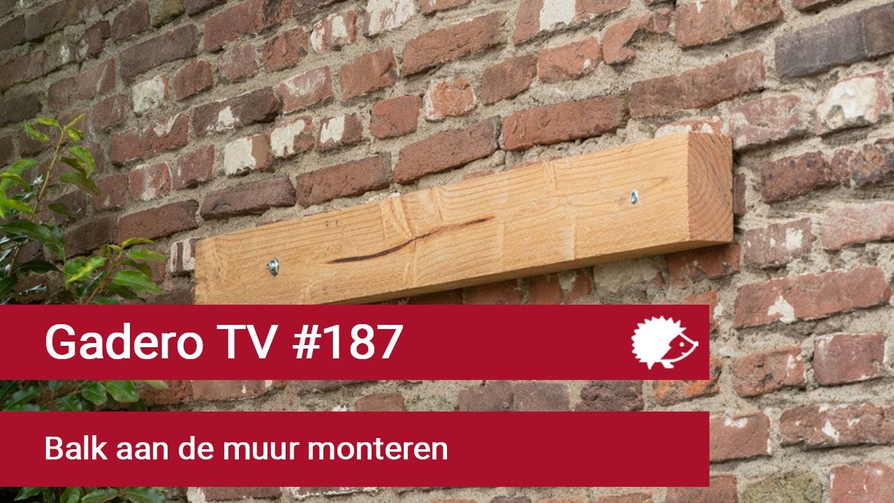 Balk aan muur monteren