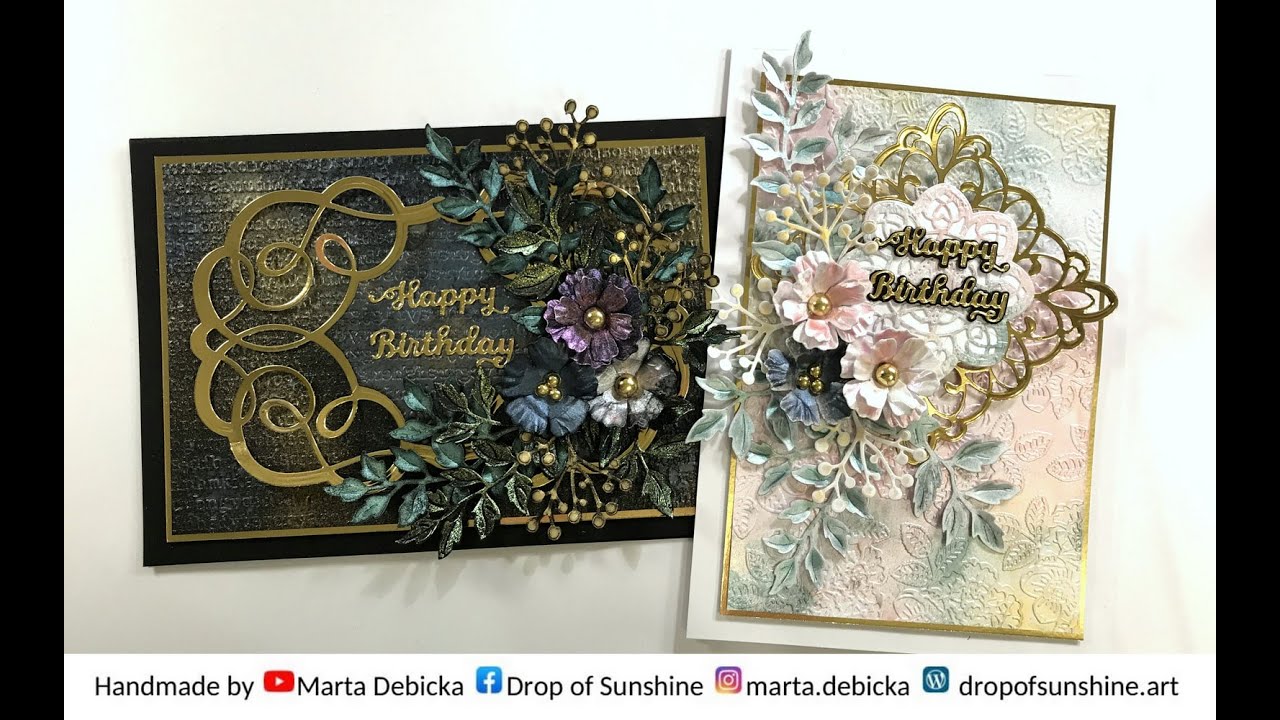 Testing Nuvo Mica Mists and Opal Blaze Polishes on the white and black cardstock