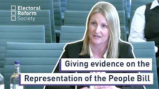 Dr Jess Garland gives evidence to the Representation of the People Bill committee