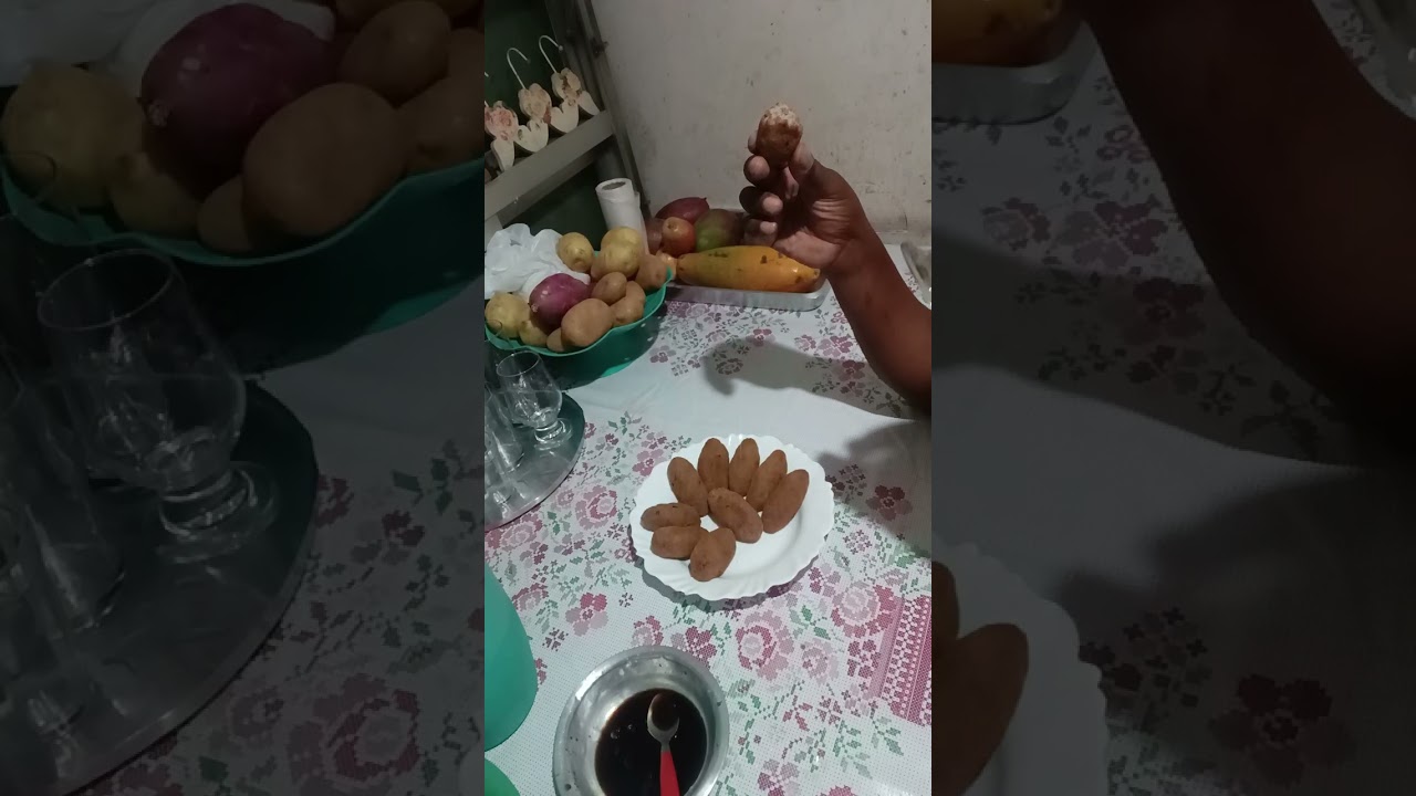 Fis um quibe frito bem masinho.