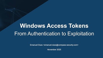 Windows Access Tokens - From Authentication to Exploitation