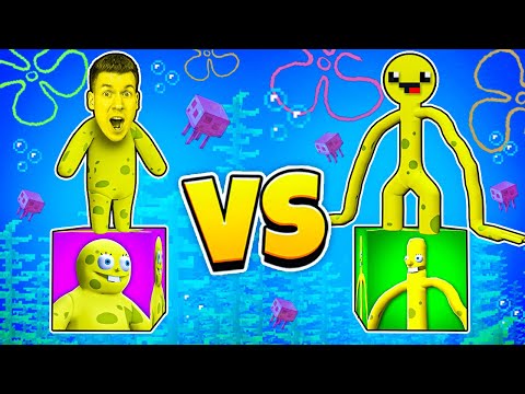 😱 ЭПИЧНАЯ БИТВА ! ПАТРИК Лаки Блок vs ГУБКА БОБ ЛИВСИ Лаки Блок в Майнкрафт ! ВЛАДУС