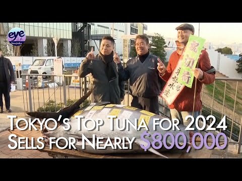 525-pound tuna sold for $788,000 at Tokyo fish market New Year's auction