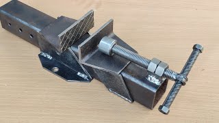 few know how to make Diy metal vise out of square tube pipe