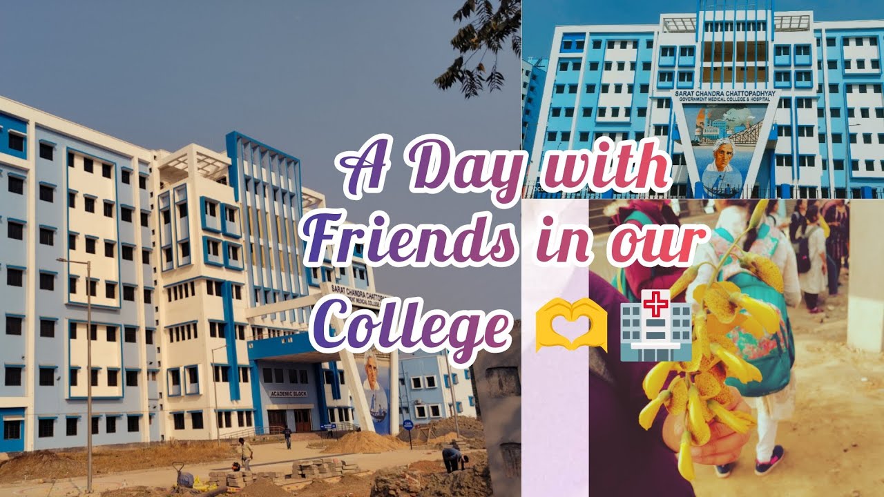 A day with friends in our college|Sharatchandra Chattapadhay govt medical college and hospital |🏥🫶🫰📚