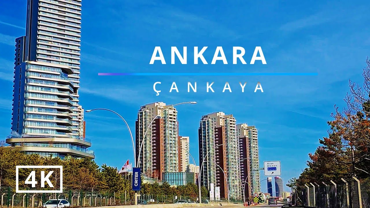 Ankara,Çankaya | 4K Ultra HD City Driving Tour Turkey