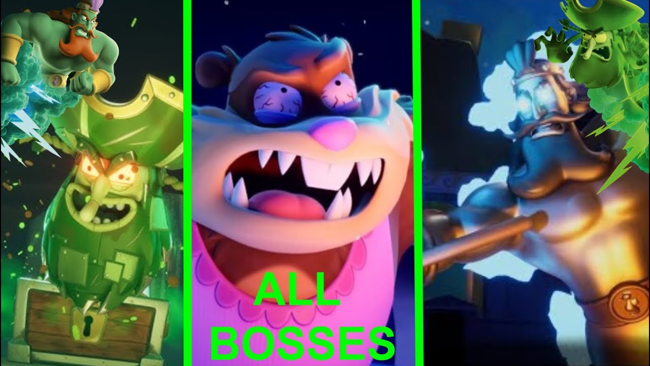 SpongeBob SquarePants: Titans of the Tide | ALL BOSS FIGHTS (INCLUDING DLC)