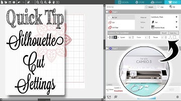 THE BEST Silhouette Cut Settings | Quick Tip Tuesday