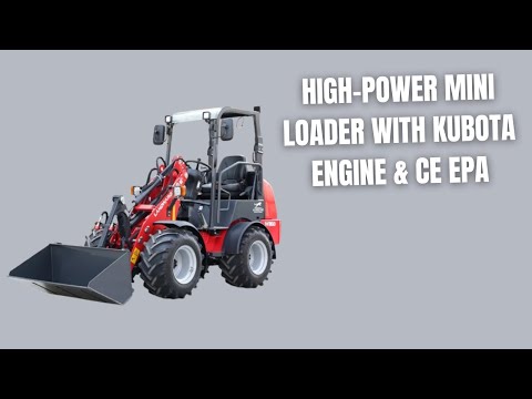 Minipoページ High-Power Mini Loader with Kubota Engine & CE EPA - YouTube