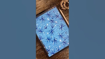 A New Seamless Pattern Design 🌿🌱🌴🦋 #procreate #patterndesign #pattern #shorts #youtubeshorts